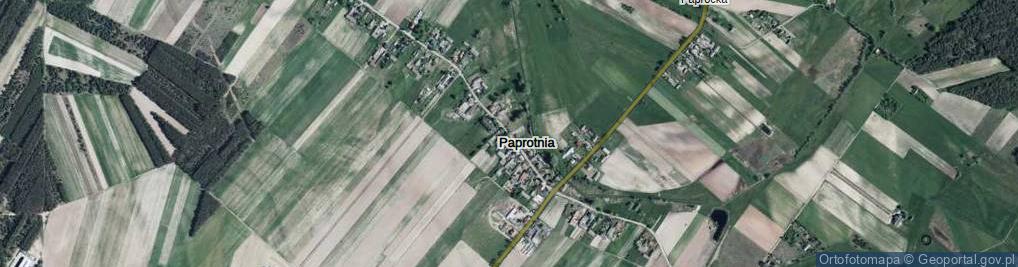 Zdjęcie satelitarne Paprotnia ul.