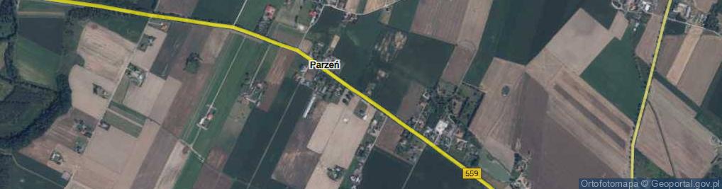 Zdjęcie satelitarne Parzeń ul.