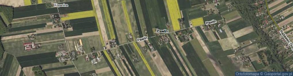 Zdjęcie satelitarne Pawlin ul.