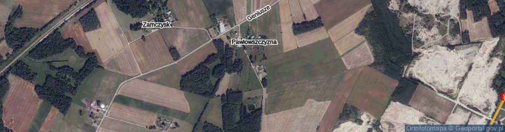 Zdjęcie satelitarne Pawłowszczyzna ul.