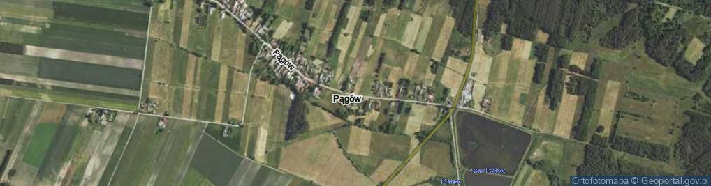 Zdjęcie satelitarne Pągów ul.