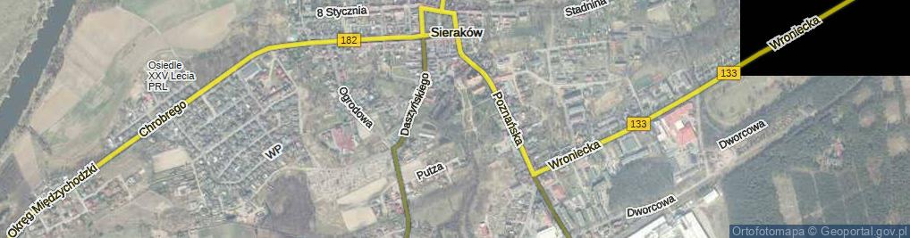 Zdjęcie satelitarne Park św. Jana Pawła II park.