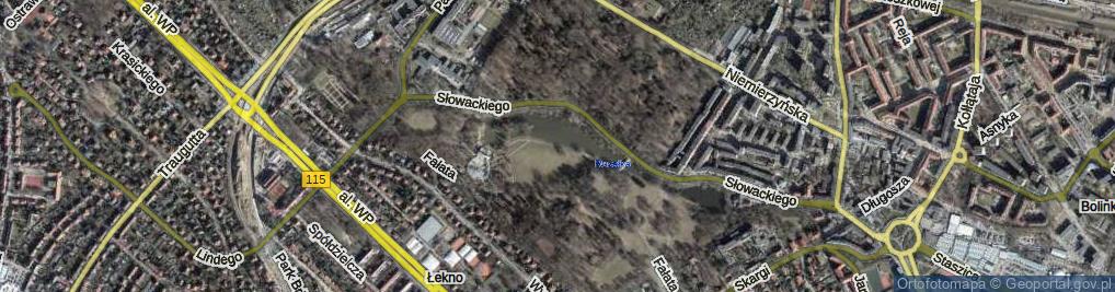 Zdjęcie satelitarne Park Kasprowicza Jana park.