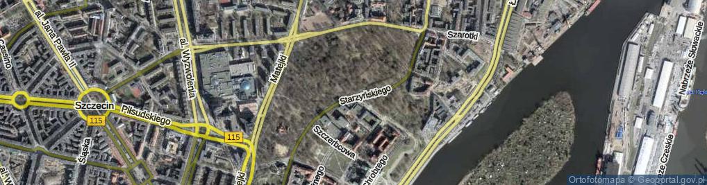 Zdjęcie satelitarne Park Żeromskiego Stefana park.