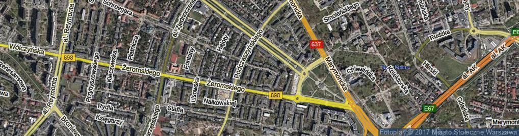 Zdjęcie satelitarne Pawlikowskiej-Jasnorzewskiej Marii ul.