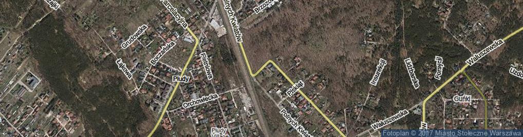 Zdjęcie satelitarne Parowozowa ul.