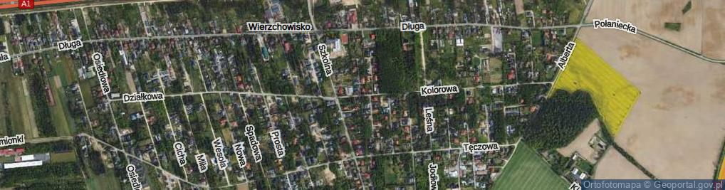 Zdjęcie satelitarne Parkowa ul.