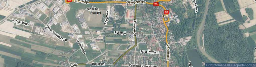Zdjęcie satelitarne Palimąki Leszka ul.