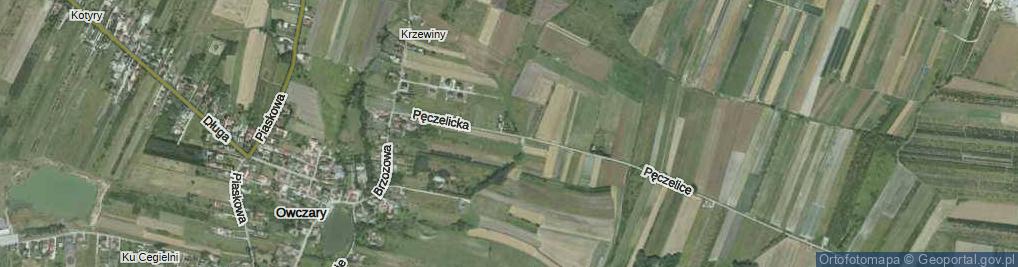 Zdjęcie satelitarne Pęczelicka ul.