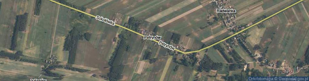 Zdjęcie satelitarne Petrynów ul.