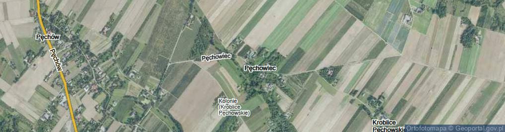 Zdjęcie satelitarne Pęchowiec ul.