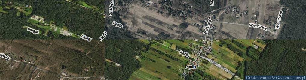 Zdjęcie satelitarne Pęclin ul.