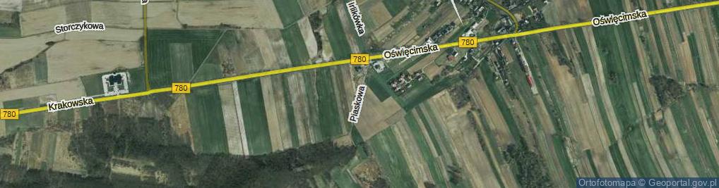 Zdjęcie satelitarne Piaskowa ul.