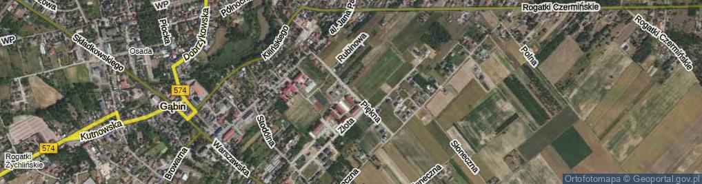 Zdjęcie satelitarne Piękna ul.