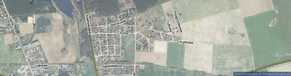 Zdjęcie satelitarne Piniowa ul.