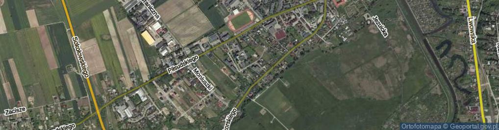 Zdjęcie satelitarne Piekarskiego ul.