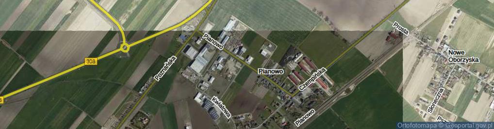 Zdjęcie satelitarne Pianowo ul.