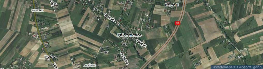 Zdjęcie satelitarne Pielgrzymowice ul.