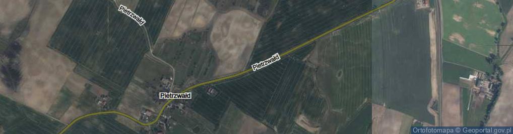 Zdjęcie satelitarne Pietrzwałd ul.
