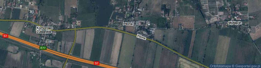 Zdjęcie satelitarne Pilona ul.