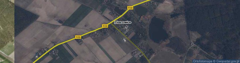 Zdjęcie satelitarne Pisarzowice ul.