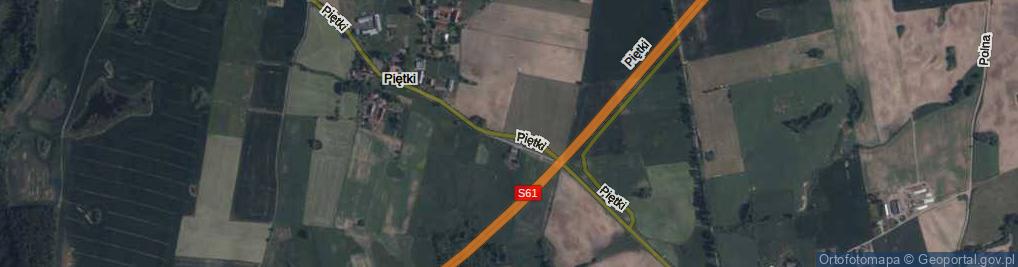 Zdjęcie satelitarne Piętki ul.