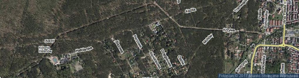 Zdjęcie satelitarne Piołunowa ul.