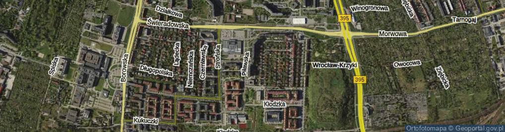 Zdjęcie satelitarne Piławska ul.