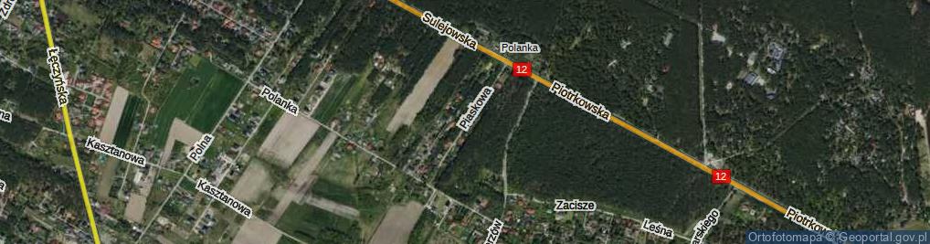 Zdjęcie satelitarne Piaskowa ul.