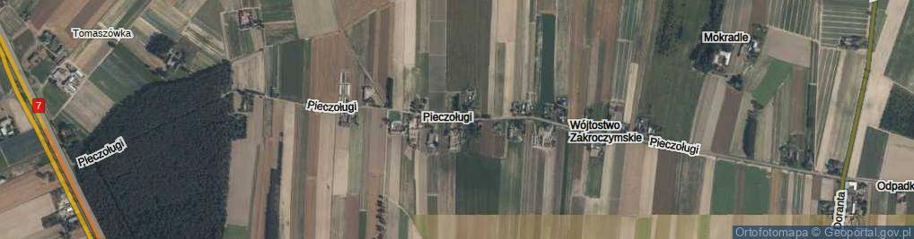 Zdjęcie satelitarne Pieczoługi ul.
