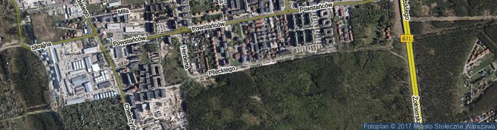 Zdjęcie satelitarne Pileckiego Witolda, rtm. ul.
