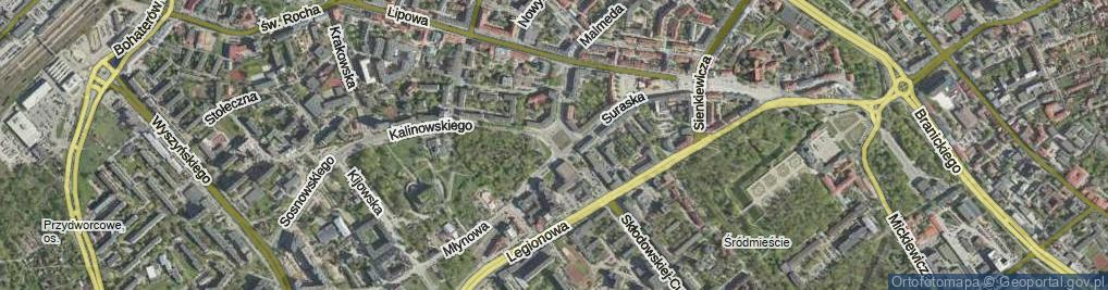 Zdjęcie satelitarne Plac Niezależnego Zrzeszenia Studentów pl.