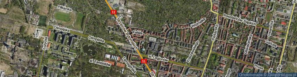 Zdjęcie satelitarne Plac Rodła pl.