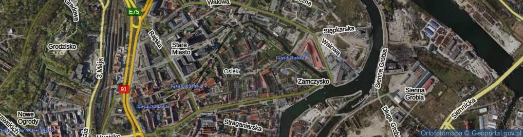 Zdjęcie satelitarne Plac Obrońców Poczty Polskiej pl.