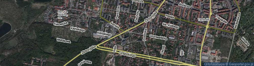 Zdjęcie satelitarne Plac Łużycki pl.