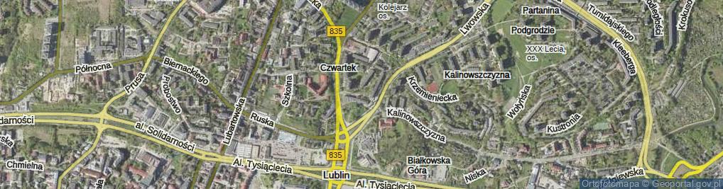 Zdjęcie satelitarne Plac Singera Izaaka pl.