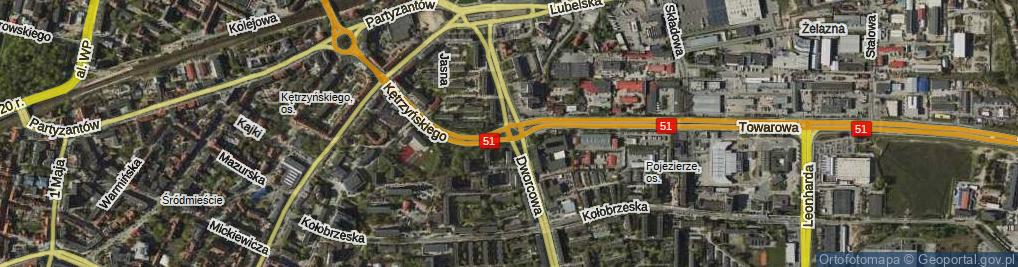 Zdjęcie satelitarne Plac Ofiar Katynia pl.
