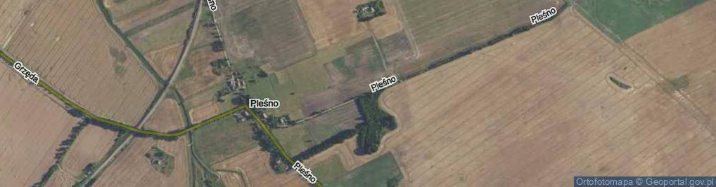 Zdjęcie satelitarne Pleśno ul.