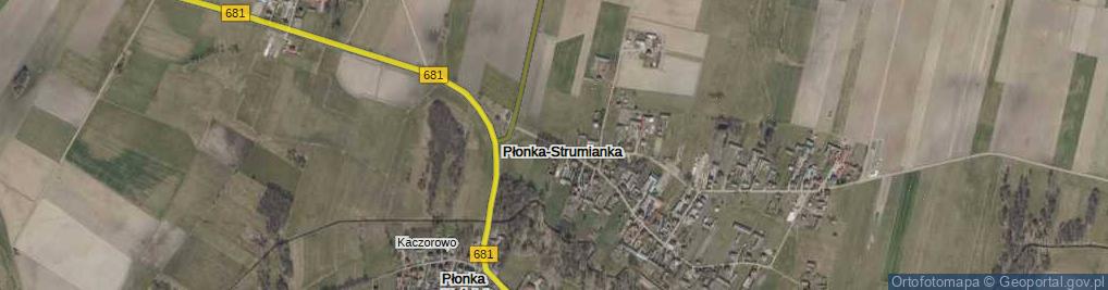 Zdjęcie satelitarne Płonka-Strumianka ul.