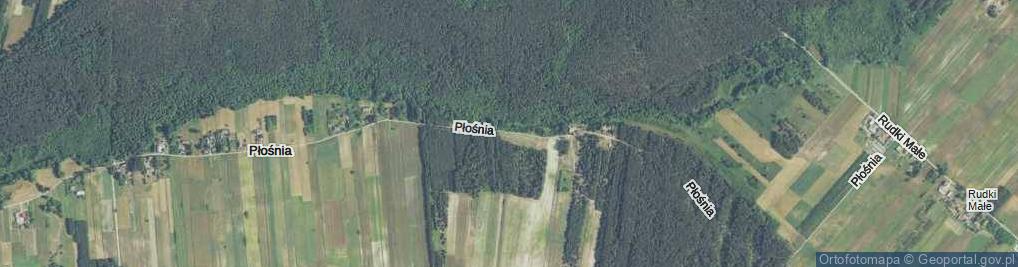 Zdjęcie satelitarne Płośnia ul.