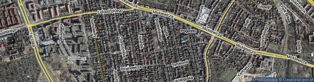 Zdjęcie satelitarne Plac Pawłowskiego Waleriana pl.