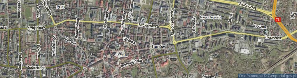 Zdjęcie satelitarne Plac Więźniów KL Auschwitz pl.