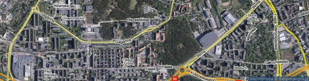 Zdjęcie satelitarne Plac Frelichowskiego Stefana Wincentego, bł. ks. phm. pl.