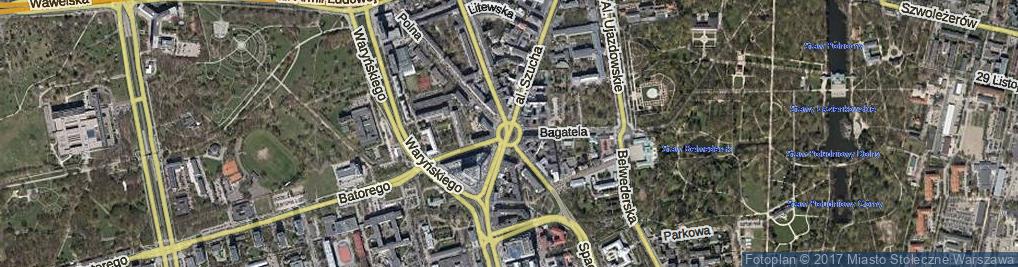 Zdjęcie satelitarne Plac Unii Lubelskiej pl.