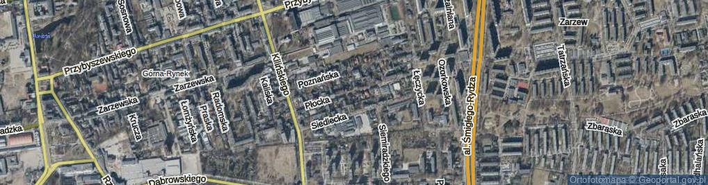 Zdjęcie satelitarne Płocka ul.
