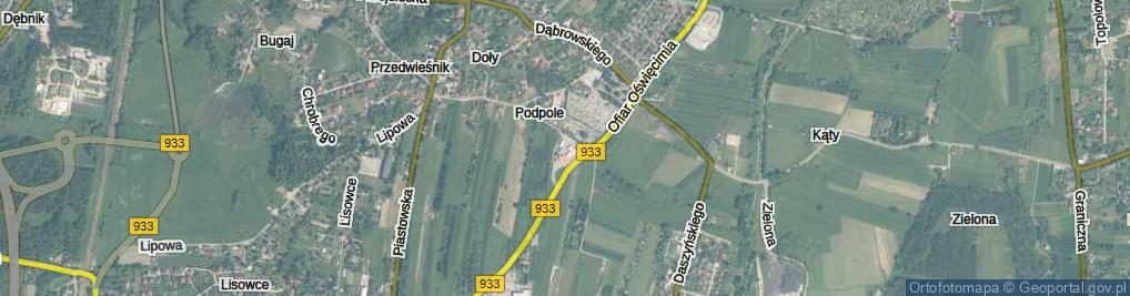 Zdjęcie satelitarne Podpole ul.