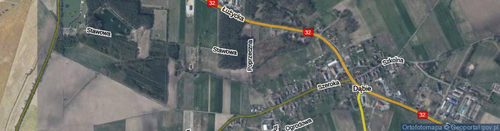 Zdjęcie satelitarne Poprzeczna ul.