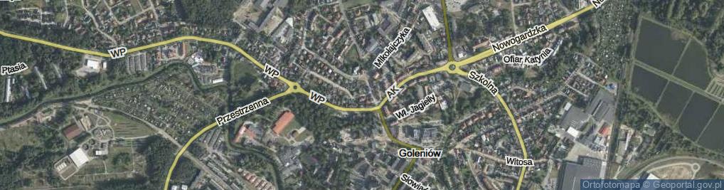 Zdjęcie satelitarne Pomorska ul.