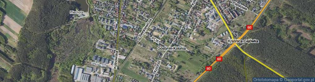 Zdjęcie satelitarne Polskiego Czerwonego Krzyża ul.