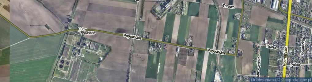 Zdjęcie satelitarne Popowicka ul.